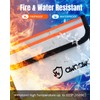 Pack of 4 Fireproof Bags with Reflective Strips, 20 x