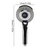 LED Shower Head, Rain Shower, 3 Colours, Colour Changing, Temperature