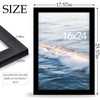 Fisnish 16x24 Picture Frame, Classic Black 16 x 24 Poster