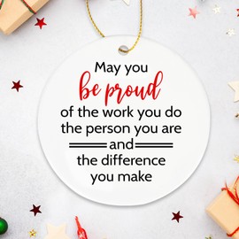 Hincoo Gifts for Coworkers, Christmas Small Gifts for Coworkers, May You Be Proud of The Work You Do, Small Oranements Gifts for Coworkers