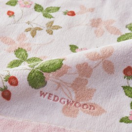 nishikawa TT33905601 Imabari Hand Towel, 13.4 x 13.8 inches (34 x 35 cm), Washable, 100% Cotton, Wedgewood, Wild Strawberry, Soft, Made in Japan Pink