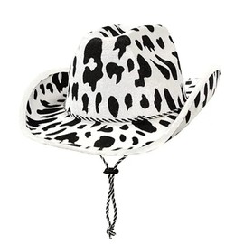 Komonee Cowboy Hat Cow Print Western Sun Cap Fancy Dress Hen Party Costume Outfit Accessory Travel Outdoor Festival Sun Protection Mens Womens Fashion