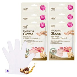 Epielle Hydrating Hand Mask 6 Pairs, Relieve and Soften with Shea Butter & Jojoba Oil, Deep Moisturizing Gloves for Dry, Cracked Hands, Self Care Gifts for Women, Spa Kit, Mothers Day Gifts