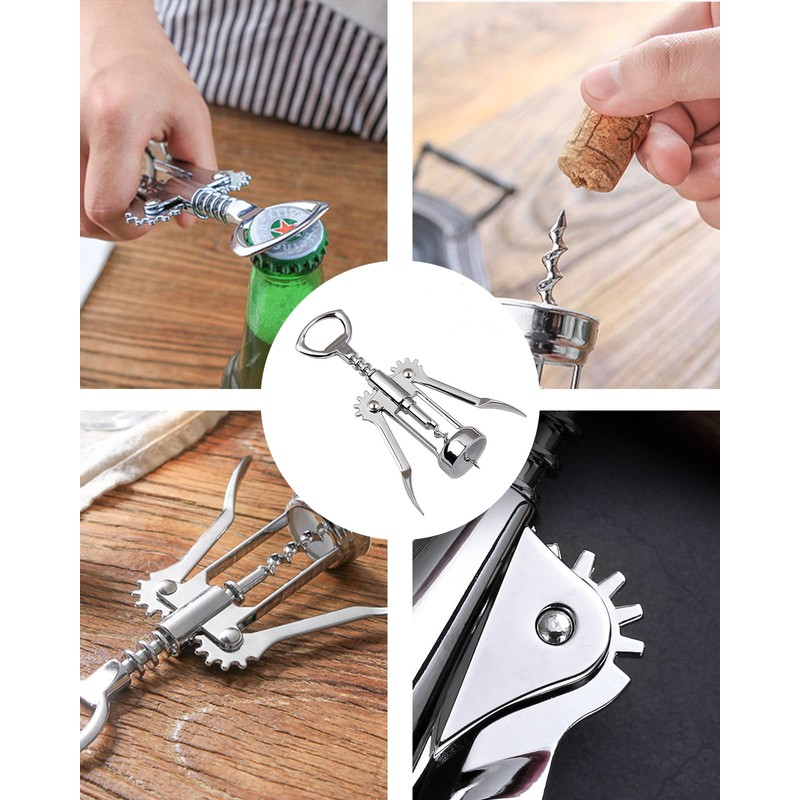 GreenGee Wine Opener Wing Stainless Steel Corkscrew Wing Wine Opener