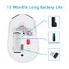 LeadsaiL Quiet Wireless Mouse 2.4 GHz 1600 DPI Optical Tracking,