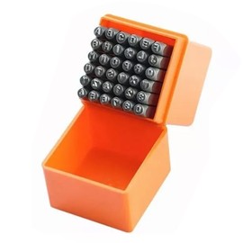 37 Pcs Steel Stamp Set 26 Letters 9 Numbers 1 Symbol 1 Heart Shape Portable Leather Metal Stamp Punch