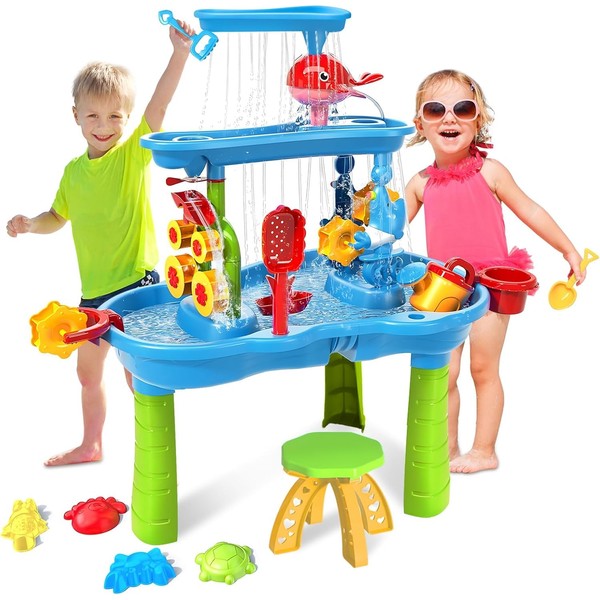 zefinot Kids Water Table for Toddlers 3-5 | Sensory Outdoor
