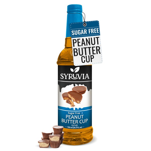 Syruvia Sugar-Free Peanut Butter Cup Syrup - 25.4 fl oz.