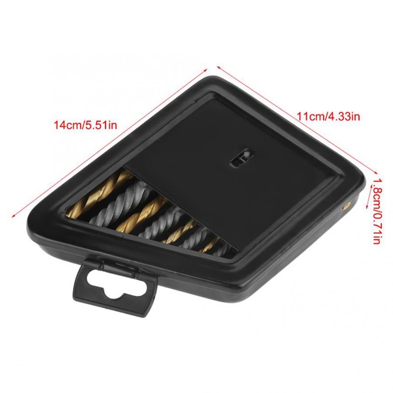 10Pcs Screw Extractor and Left Hand Cobalt Drill Bits Set