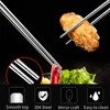 5 Pairs Reusable Chopsticks, Stainless Steel Chop Sticks Silver Dishwasher