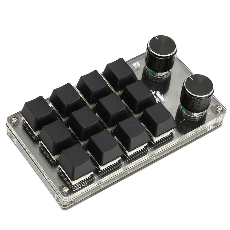 12 Key Mechanical Keyboard Support Wired USB Wireless Bluetooth DIY