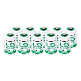LS14250 (10-Pack) 1/2 AA 3.6v PLC Automatic Industrial Control Equipment NC Machine Meter Gas Meter Probe Lithium Battery LS 14250 (10-Pack)