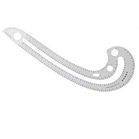 Utoolmart French Curve Ruler, Plastic Measuring Templates,Geometric Drawing Rulers for Office and School, Clothing Formwork Drawings Templates 1 Pcs