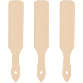 3 x Crepe Spatula Wooden Spatula – No Scratches in the Pan, Heat-Resistant Dough Scraper Set – Crepes Turn or Scrape Spätzle, Accessories for Crepe Maker, Beech Wood, 30 cm