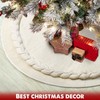 Hommtina Christmas Tree Skirt 48 Inches White Tree Skirt,Christmas Tree