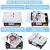 [TIMILAND] Mini Multi-Functional Table Saw S6【Cutter Speed、Angle、0-1/2inch hight Adjustable】with seven
