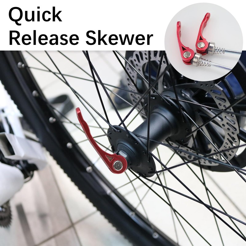 REBECASKYENS 1 Quick Release Fork Front And Rear Hub Quick
