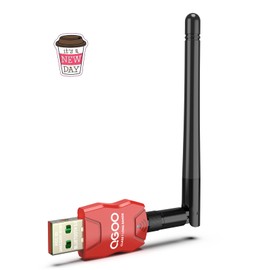 Class 1 Long Range Bluetooth Adapter for PC, QGOO USB Bluetooth Adapter for PC 5.3+EDR, Bluetooth Dongle Bluetooth Receiver Support Windows10/8.1/8/7（red-157）