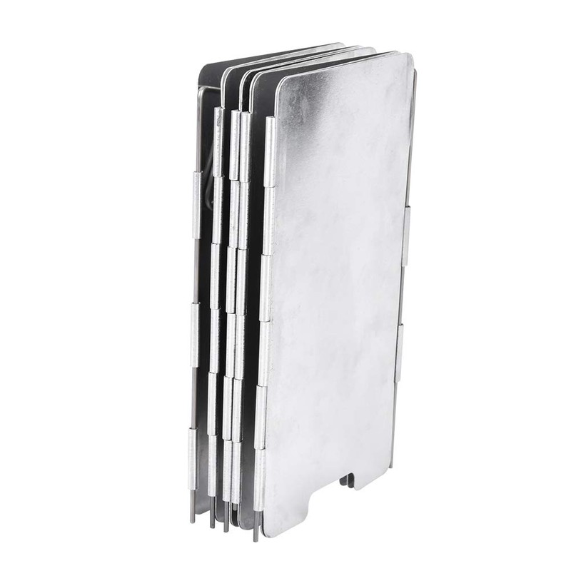Deosdum Camping Stove Wind Protection 9 Plates Foldable Stove Wind