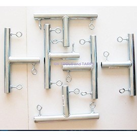 6pcs 3 Way T Shaped 1" Canopy Fitting (FTB) - Fits 1" EMT Pipe That has an Outer Diameter of 1 3/16"