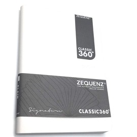 Zequenz Signature Classic 360° Notebook A6 - Soft Cover, 140 Sheets, Flat & Flexible, 100 g/m² Paper, Blank, White, Filler-Friendly & Minimalist