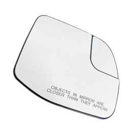 Right Passenger Side Mirror Glass Heated Without Blind Spot Without Auto Dimming Compatible with for 2021-2025 Ford Bronco Sport for 2022-2025 Ford Maverick ((Passenger Heated No-Blind Spot)