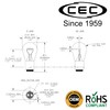 CEC Industries #1157 Bulbs, 12.8/14 V, 26.88/8.26 W, BAY15d Base,