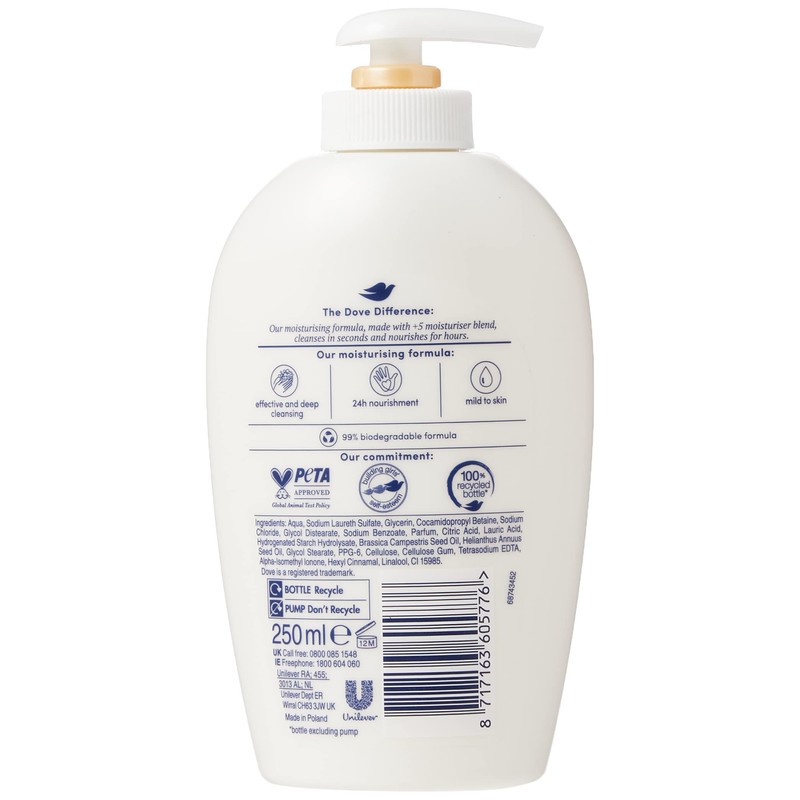 Dove Supreme Silk Beauty Moisturising Cream Hand Wash 250 ml