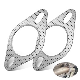 Exhaust Gasket, Flange Seal, 2.5 Inch Exhaust Flange Seal, Exhaust Gasket, 2 Pieces, Exhaust Seals, Manifold Gasket, Exhaust Seals, 2.5 Inch Inner Diameter, Exhaust Repair Kit 63-64 mm