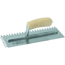 Marshalltown 717S - 1/4"x1/4"x1/2" U Notch Trowel Wood Handle