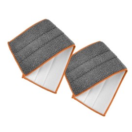 Superio Microfiber Mop Replacement Head, 16 inch Damp Mop Pad Refill for Miracle Mop Dusting and Spray Mop, attaches to Velcro mop(2 Pack)
