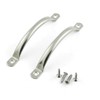 PZRT 2pcs 121mm Stainless Steel Door Handle Cabinet Drawer Hardware
