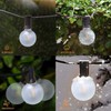 GOOTHY G40 LED Globe String Lights, 25Ft Outdoor Porch Frosted