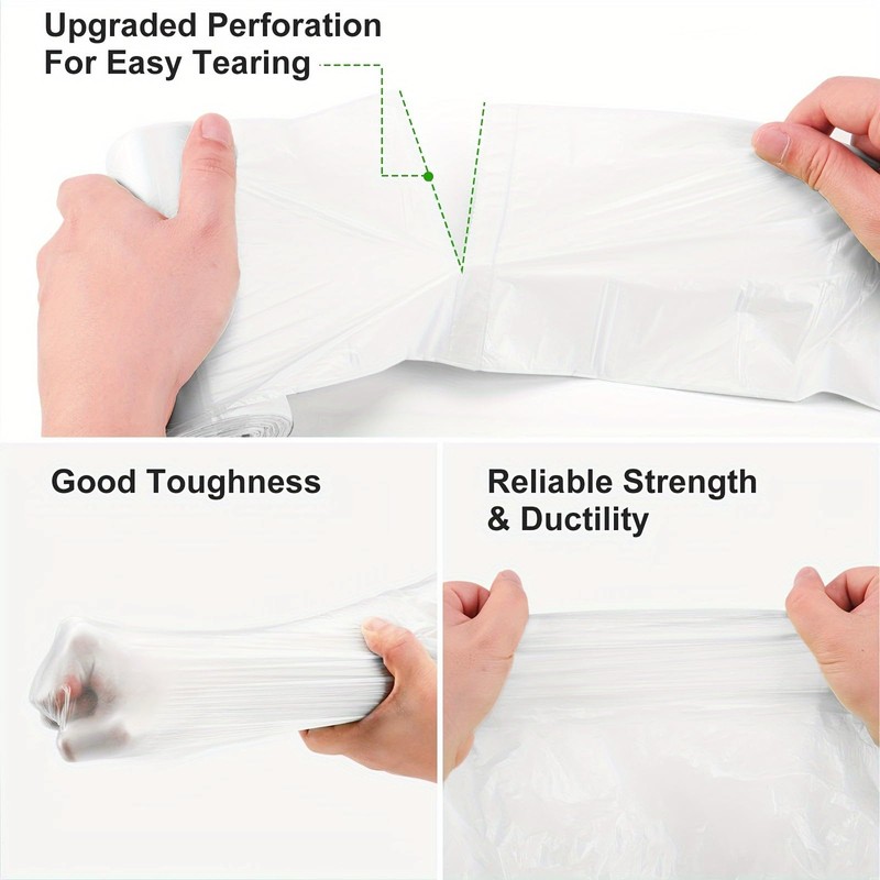 4 gallon biodegradable small trash bags - white bathroom garbage