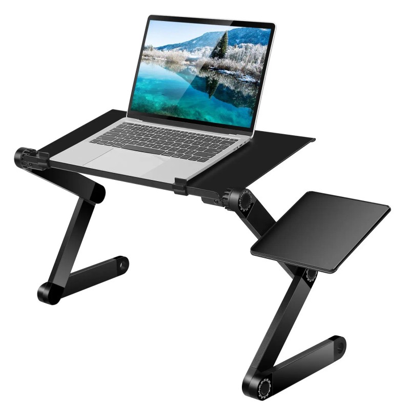 Aluminum Alloy Foldable Laptop Table Home Office Travel Use with
