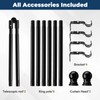 Corner Curtain Rod for Windows 30 to 136 Inches, Adjustable