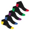 Footstar Men's and Women's Trainer Socks (10 Pairs) with Contrasting
