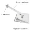 IML Kit Regadera Cuadrada Lluvia Moderna Con Tubo 40cm Lujo