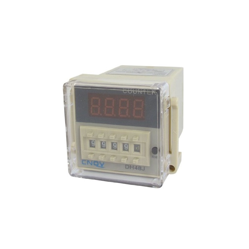 uxcell® DH48J AC 110V 50/60Hz 1-999900 8 Pin Count Up