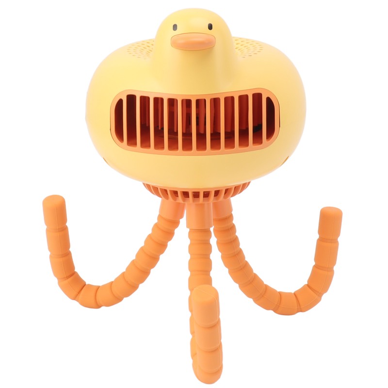 Portable Stroller Fan Low Noise Duck Shape Cute 2 Power