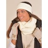 styleBREAKER 01018166 Women's Knitted Loop Scarf Plain with Left Knit