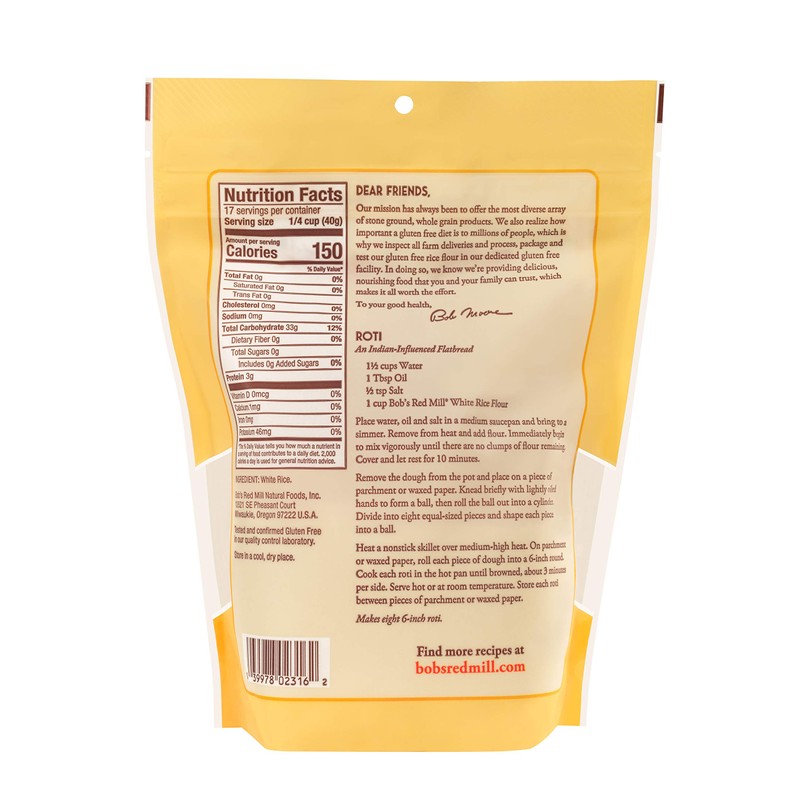 Bob's Red Mill White Rice Flour, 24oz (Pack of 4)