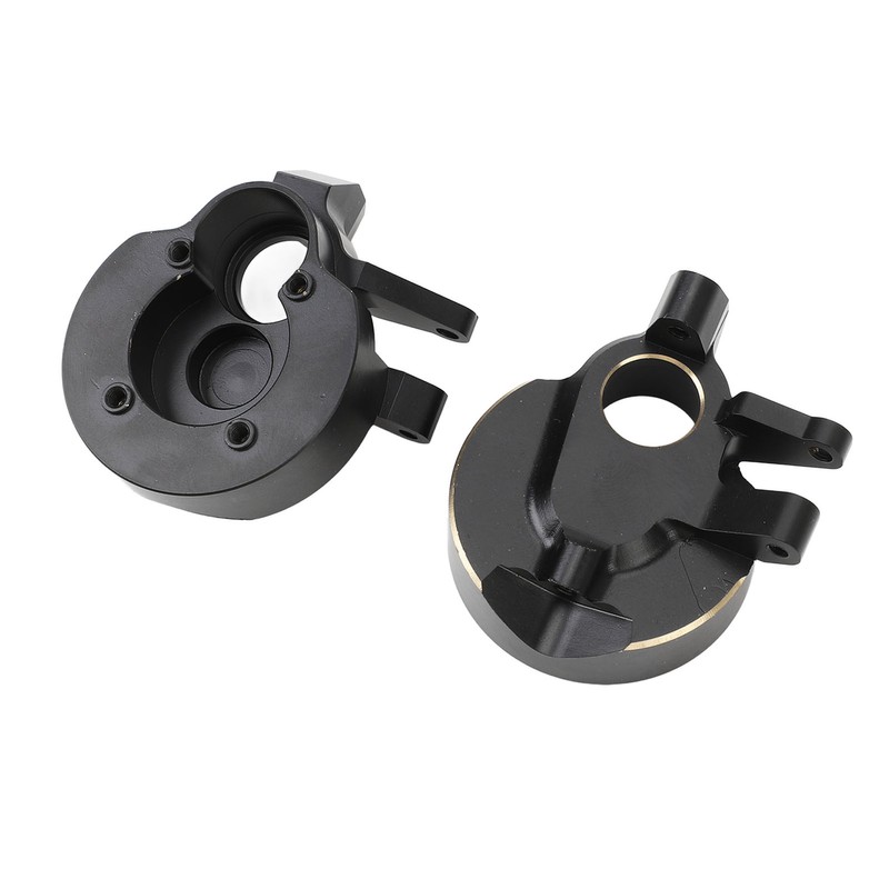 2Pcs RC Steering Knuckles Black Coated Brass Front Steering Knuckles
