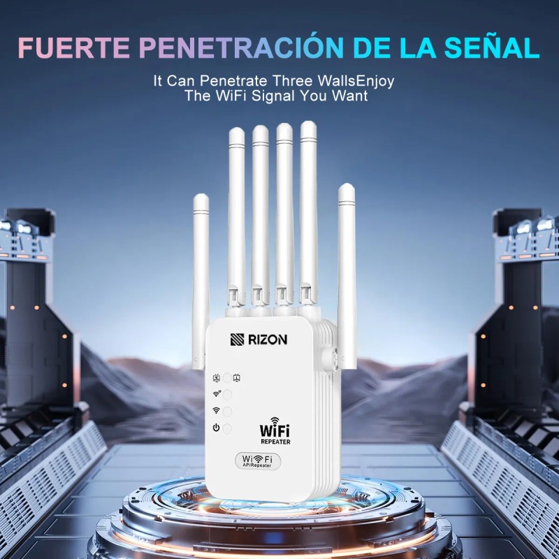 Repetidor Wifi 5g 1200mbps Rompemuros Amplificador Extensor