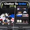Golf Trunk Organizer With Shoe Storage, Multi-Compartment Car Storage Box