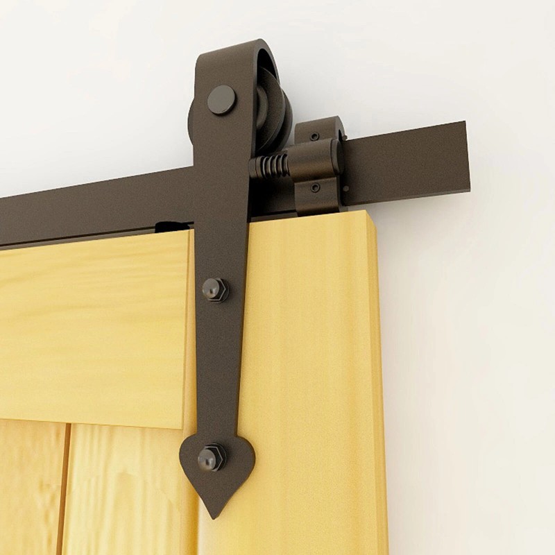 Ccjh Side-mounted Limiter For Sliding Door Rail Resistance Plate Black