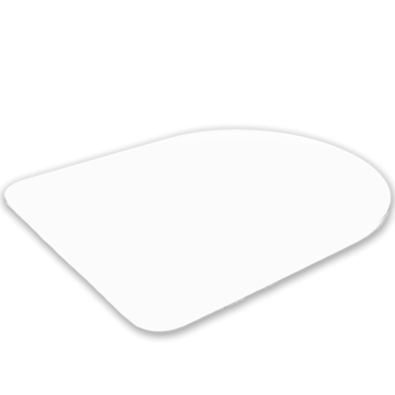 Sliding board made of acrylic, glossy white, 37 x 27