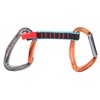 Outdoor Climbing Protection Quickdraw Nylon Flat Belt Carabiner Straight Curved
