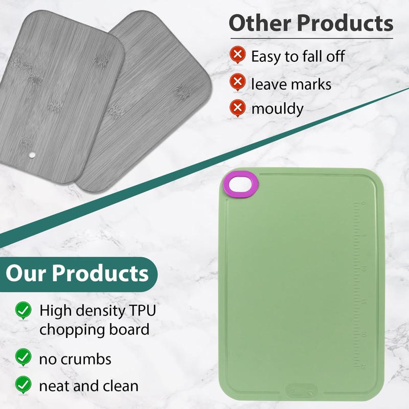 Minicoco Premium Chopping Board Non Slip Chopping Board Dishwasher Safe