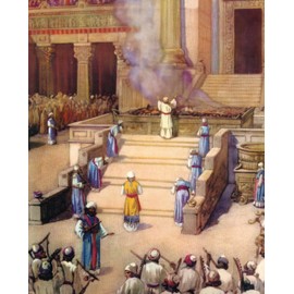 Catholic print picture - Temple of Solomon C - 8" x 10" ready to be framed